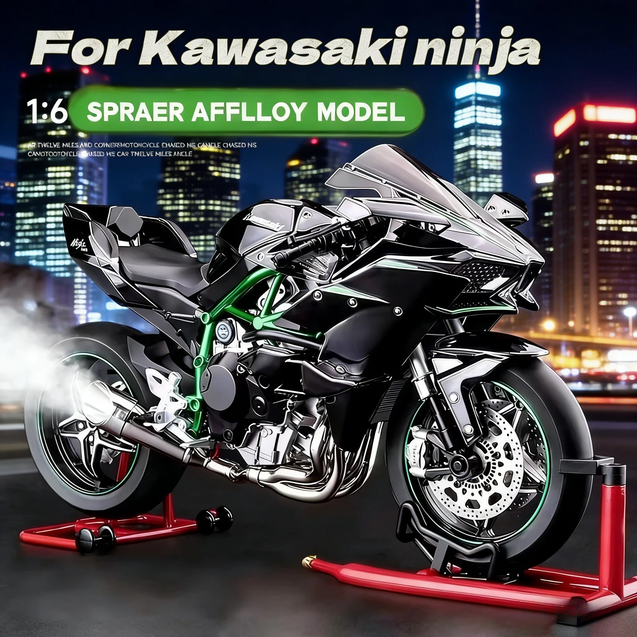 Модель мотоцикла из литого под давлением сплава - реалистичный коллекционный подарок для мальчиков и взрослых, на день рождения или Рождество, для Kawasaki Ninja H2R 1:6
Модель мотоцикла из литого под давлением сплава - реалистичный коллекционный подарок для мальчиков и взрослых, на день рождения или Рождество, для Kawasaki Ninja H2R 1:6