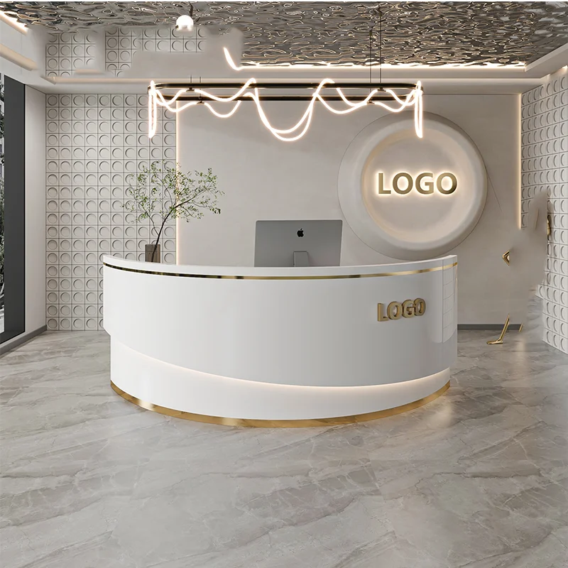 Waiting Commercial Reception Desk White Standing Modern Office Executive Desk Luxury Office Theke Rezeption Bar Furniture
Waiting Commercial Reception Desk White Standing Modern Office Executive Desk Luxury Office Theke Rezeption Bar Furniture