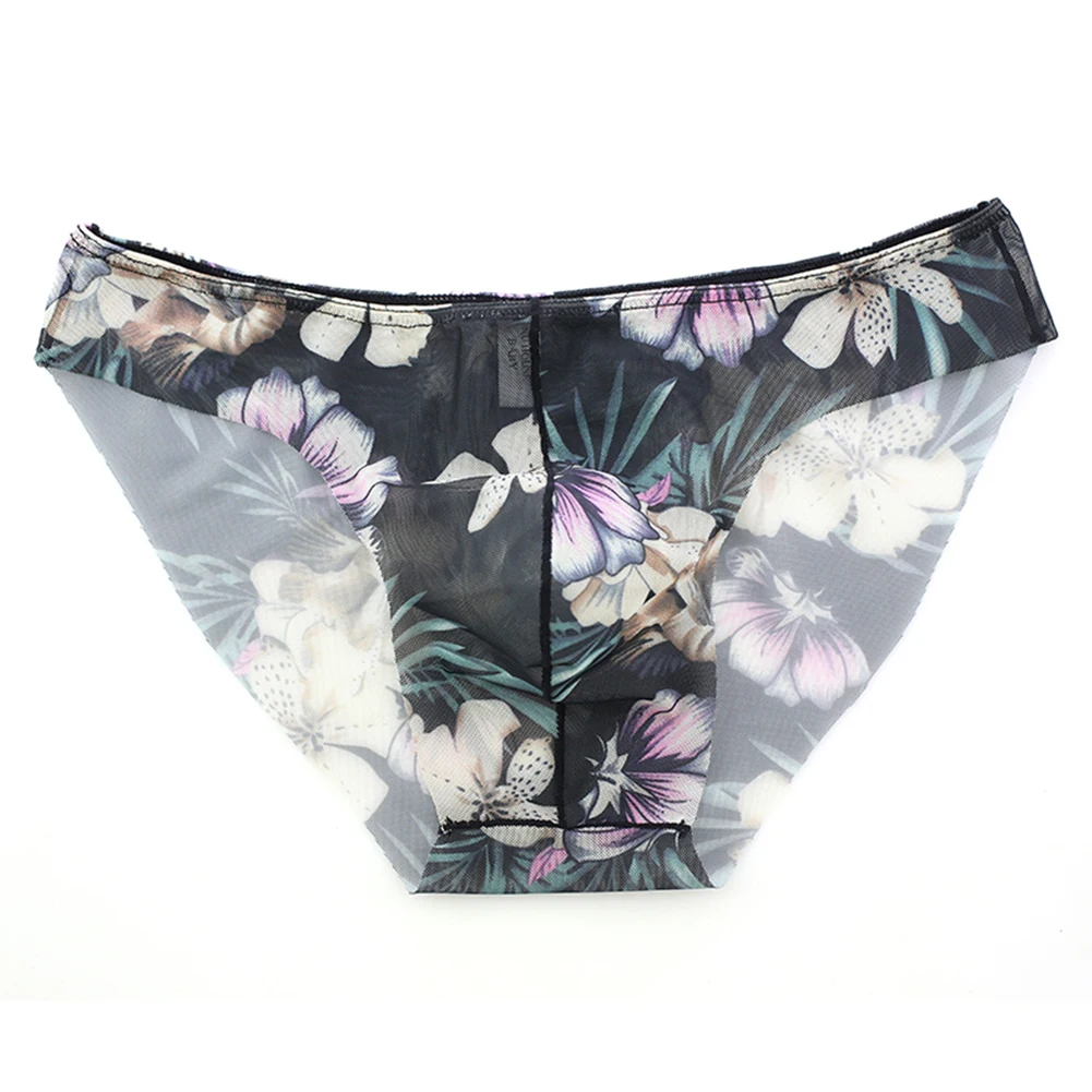 Mens Mesh Flowers Printed Briefs Sexy Low Waist Ultra-thin Bikini Panties Pouch Breathable Underwear Gay Slip Homme String
Mens Mesh Flowers Printed Briefs Sexy Low Waist Ultra-thin Bikini Panties Pouch Breathable Underwear Gay Slip Homme String