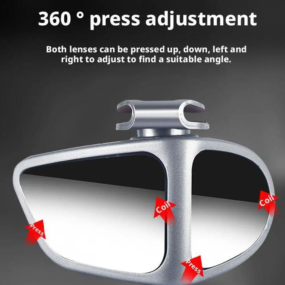 Автомобильные зеркала заднего вида 360° ° Зеркало для слепых зон Регулируемое вращающееся выпуклое широкоугольное прозрачное безопасное зеркало заднего вида
Автомобильные зеркала заднего вида 360° ° Зеркало для слепых зон Регулируемое вращающееся выпуклое широкоугольное прозрачное безопасное зеркало заднего вида