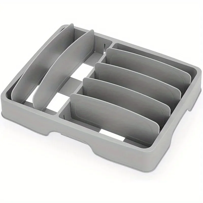 Food Container Lid Organizer for Cabinet, Adjustable Dividers, Plastic Lid Storage Rack, Kitchen Drawer & Pantry Organizer 
Food Container Lid Organizer for Cabinet, Adjustable Dividers, Plastic Lid Storage Rack, Kitchen Drawer & Pantry Organizer