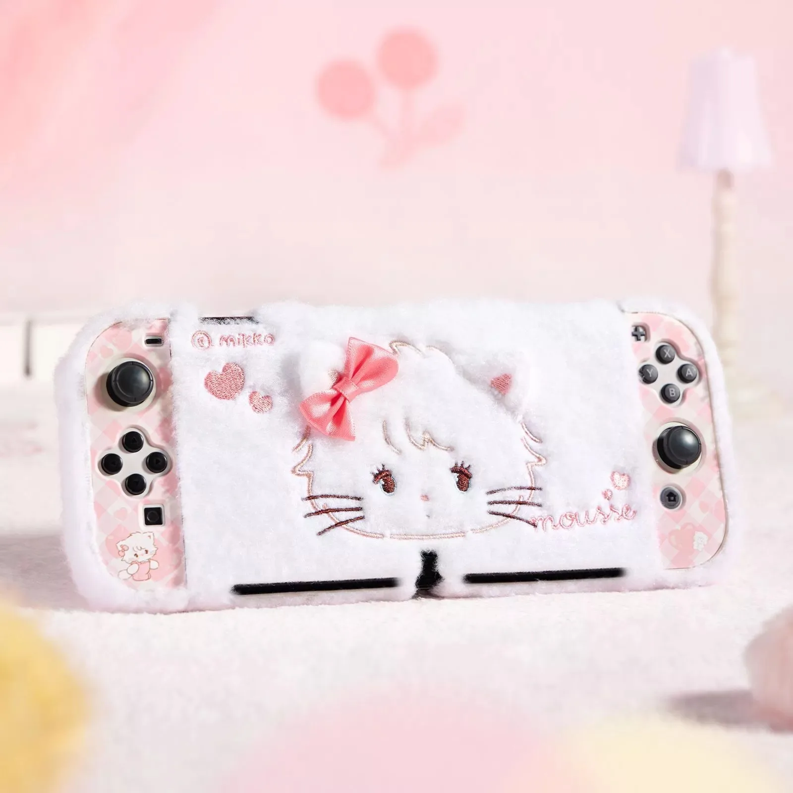 GeekShare Plush Protective Case Compatible with Switch OLED and Joy Con Controllers,Mikko Sweet Thoughts
GeekShare Plush Protective Case Compatible with Switch OLED and Joy Con Controllers,Mikko Sweet Thoughts