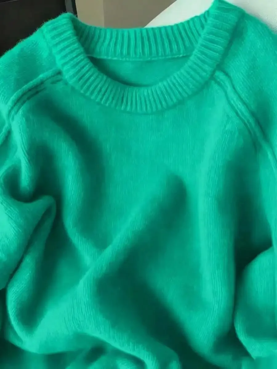 Women Solid Color Raglan Sleeve Casual Soft Knit Sweater Autumn Winter
Women Solid Color Raglan Sleeve Casual Soft Knit Sweater Autumn Winter