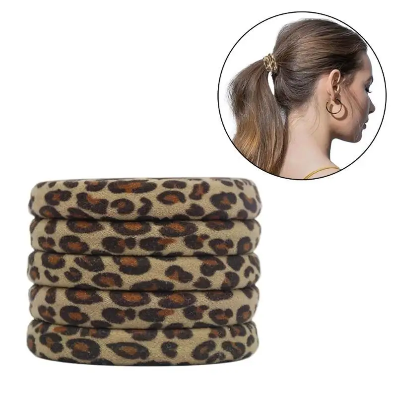 652F Popular Hair Tie Leopard Print Elastic Ponytail Holder for Women Bathing 5PCS
652F Popular Hair Tie Leopard Print Elastic Ponytail Holder for Women Bathing 5PCS