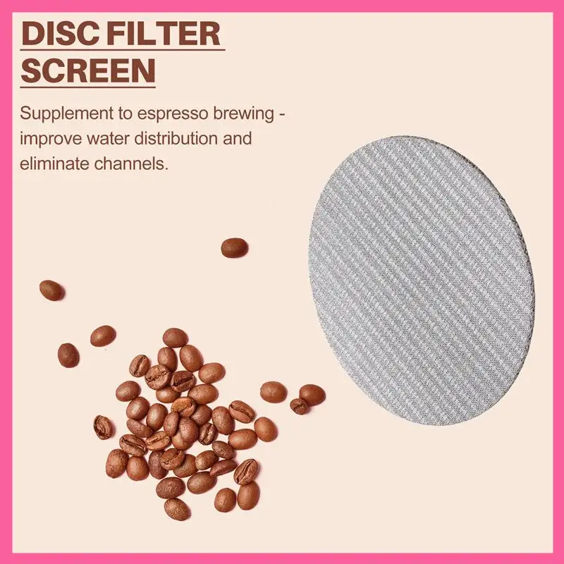 ABNM 1PC Puck Screen/Espresso Portafilter Lower Shower Screen/Contact Screen - Stainless Steel 100 Micrometre
ABNM 1PC Puck Screen/Espresso Portafilter Lower Shower Screen/Contact Screen - Stainless Steel 100 Micrometre