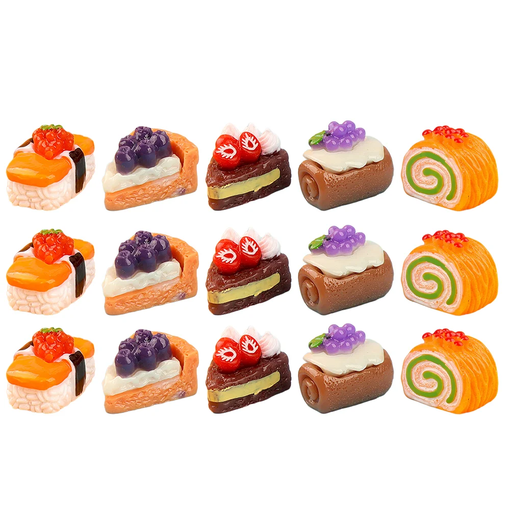 15 Pcs Miniature Fruit Cake Dessert Models Tiny Food Props for House Kitchen Decorations Realistic Style Pretend Play Mini
15 Pcs Miniature Fruit Cake Dessert Models Tiny Food Props for House Kitchen Decorations Realistic Style Pretend Play Mini