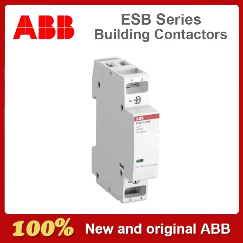 Original ABB ESB Series Building Contactors ESB16-20N-06 ESB20-20N-06 ESB25-40N-06 ESB40-40N-06 ESB63-40N-06 230V AC/DC
Original ABB ESB Series Building Contactors ESB16-20N-06 ESB20-20N-06 ESB25-40N-06 ESB40-40N-06 ESB63-40N-06 230V AC/DC