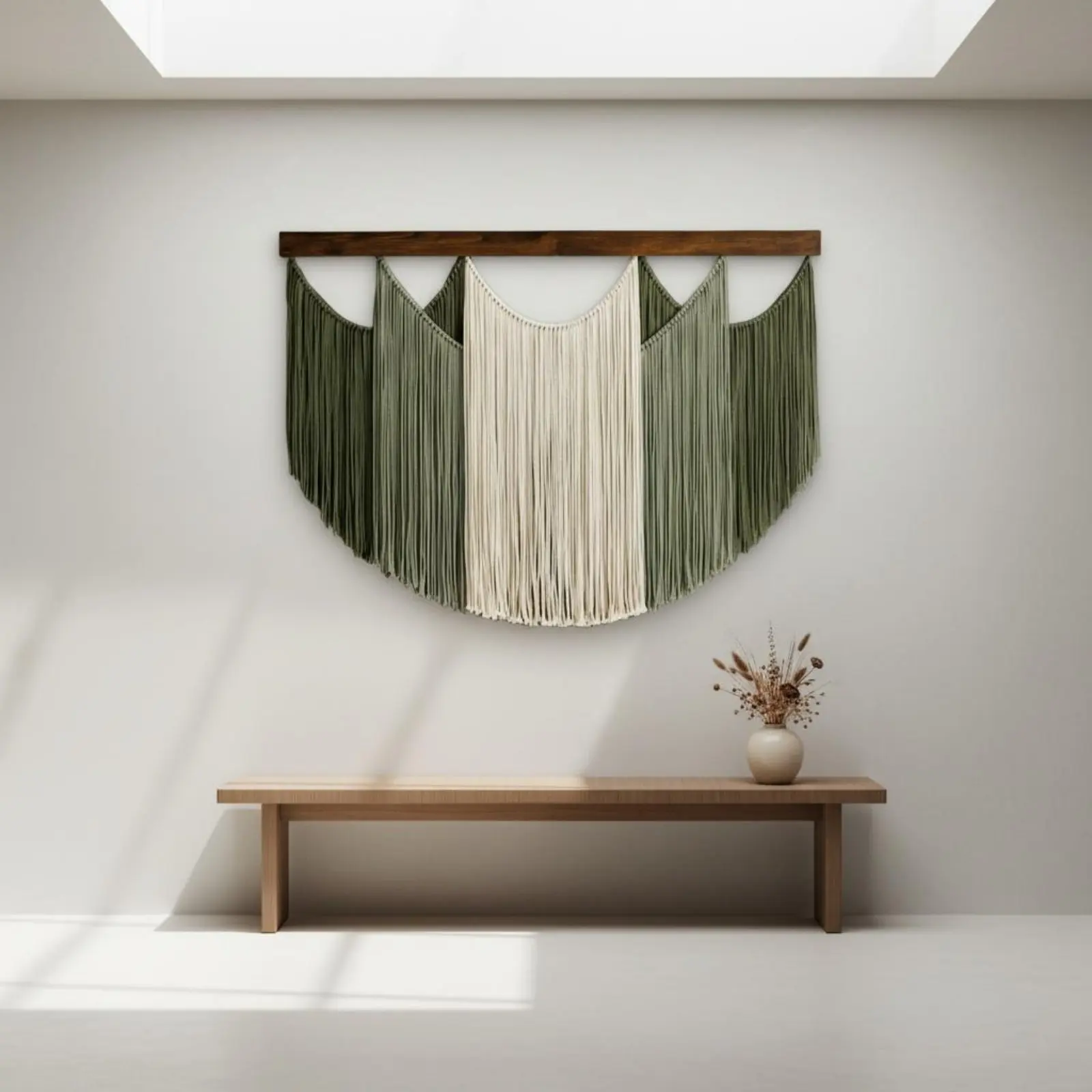 Bohemian Wall Tapestry Textured Design Boho Tassel Wall Decor Woven Trim Tapestry for Bedroom, Coffee Shop
Bohemian Wall Tapestry Textured Design Boho Tassel Wall Decor Woven Trim Tapestry for Bedroom, Coffee Shop
