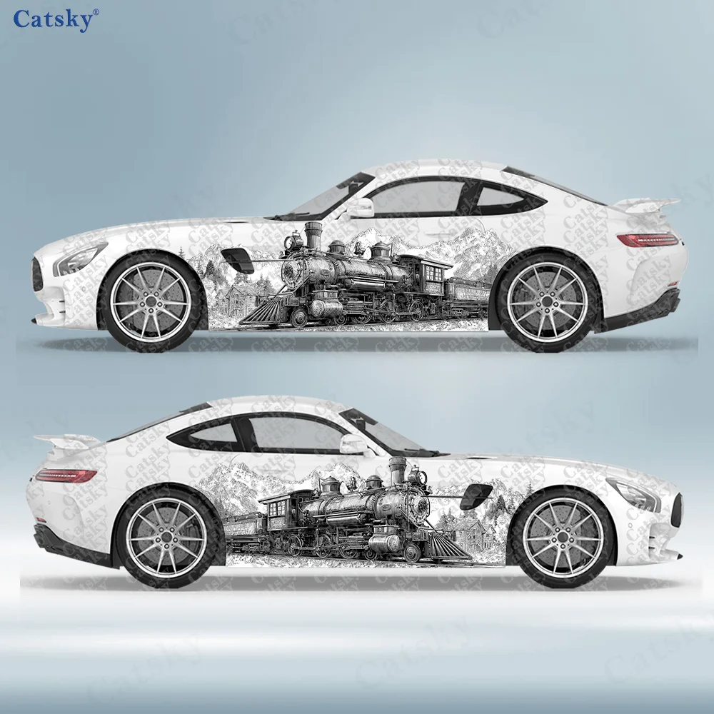 2pcs Train Mountain Car Stickers, Durable, Fade-resistant, Enhance The Beauty of Your Vehicle with Art Design Car Vinyl Wraps
2pcs Train Mountain Car Stickers, Durable, Fade-resistant, Enhance The Beauty of Your Vehicle with Art Design Car Vinyl Wraps