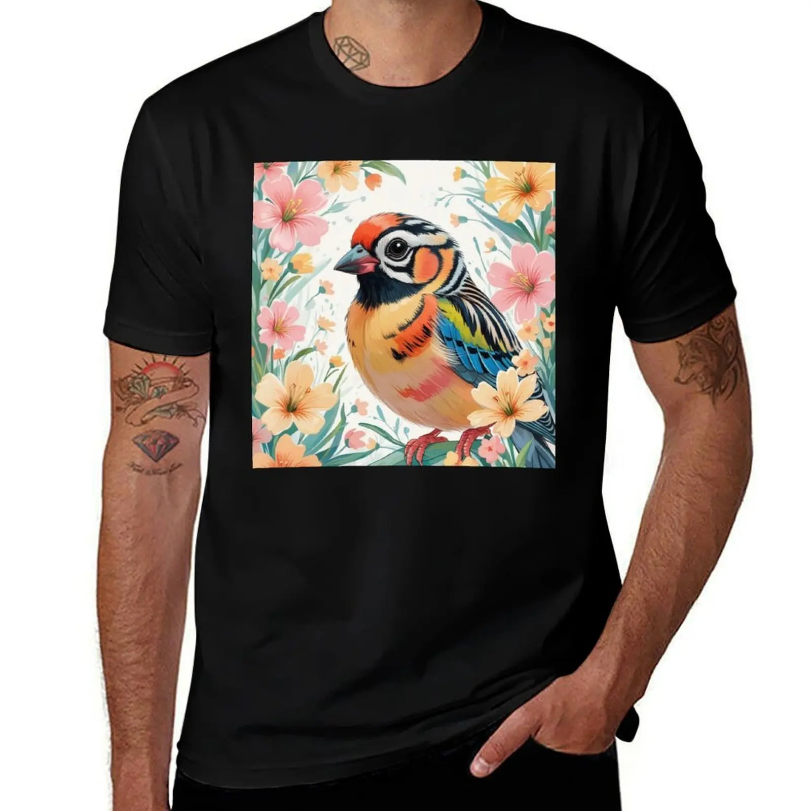 Chubby Colorful Zebra Finch in a Field of Flowers 3 T-Shirt quick drying boys animal print cheap stuff cute tops men clothings
Chubby Colorful Zebra Finch in a Field of Flowers 3 T-Shirt quick drying boys animal print cheap stuff cute tops men clothings