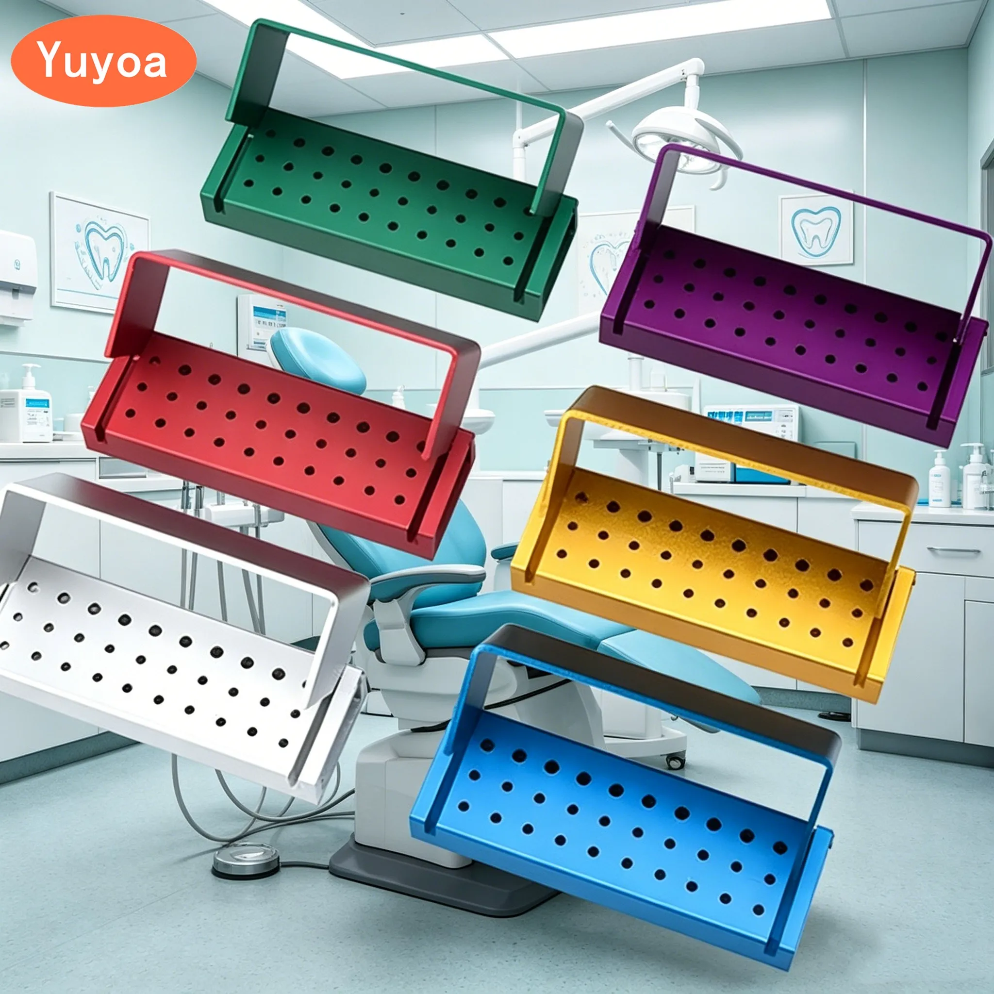 10pcs 30 Holes Dental High / Low Speed Handpiece Bur Holder Aluminium Autoclavable Drills Block Disinfection Box Dentistry
10pcs 30 Holes Dental High / Low Speed Handpiece Bur Holder Aluminium Autoclavable Drills Block Disinfection Box Dentistry