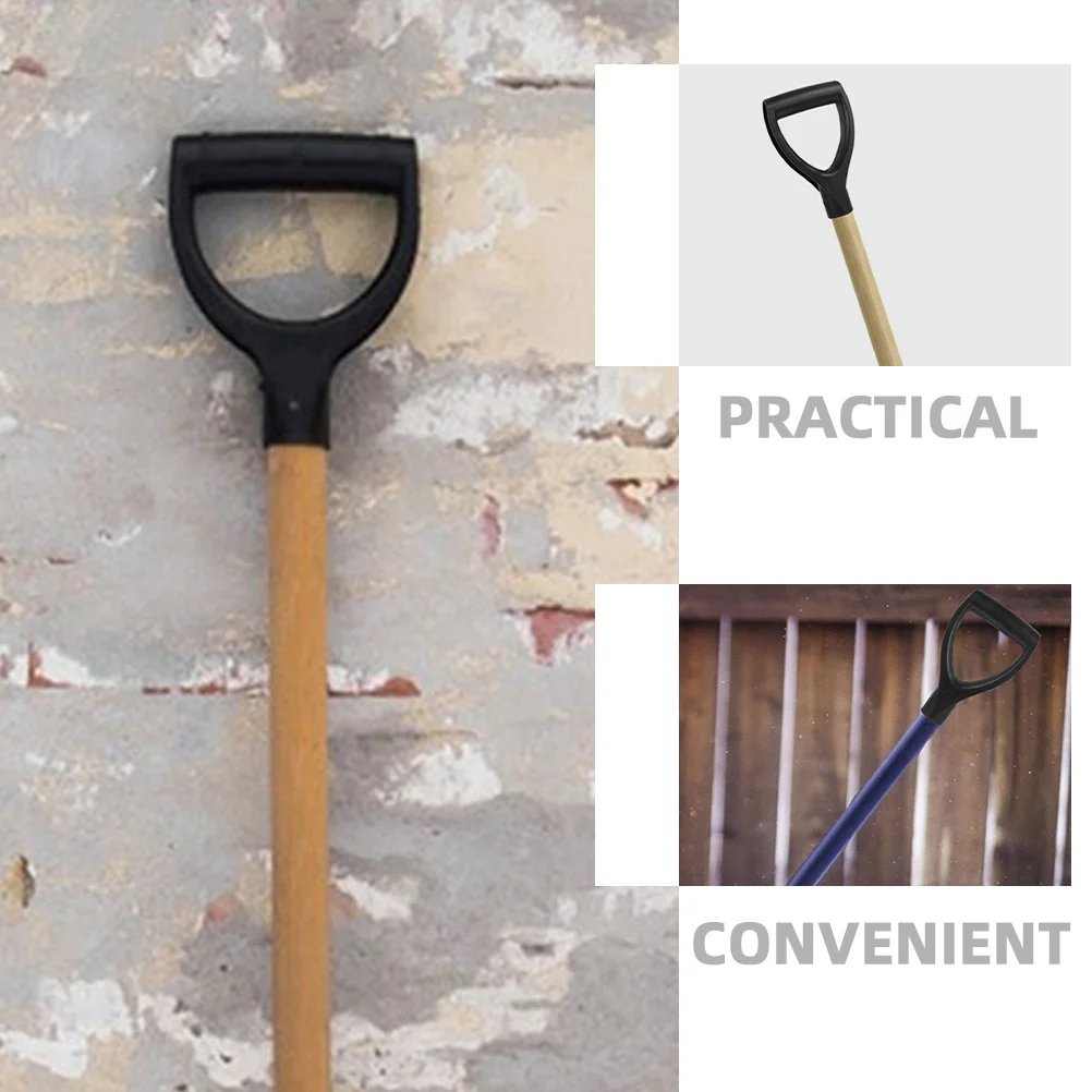 6Pcs Plastic D Shape Handle Replacement for Snow Shovel Sturdy Grip Comfortable Shovel Handle for Digging Raking Tools