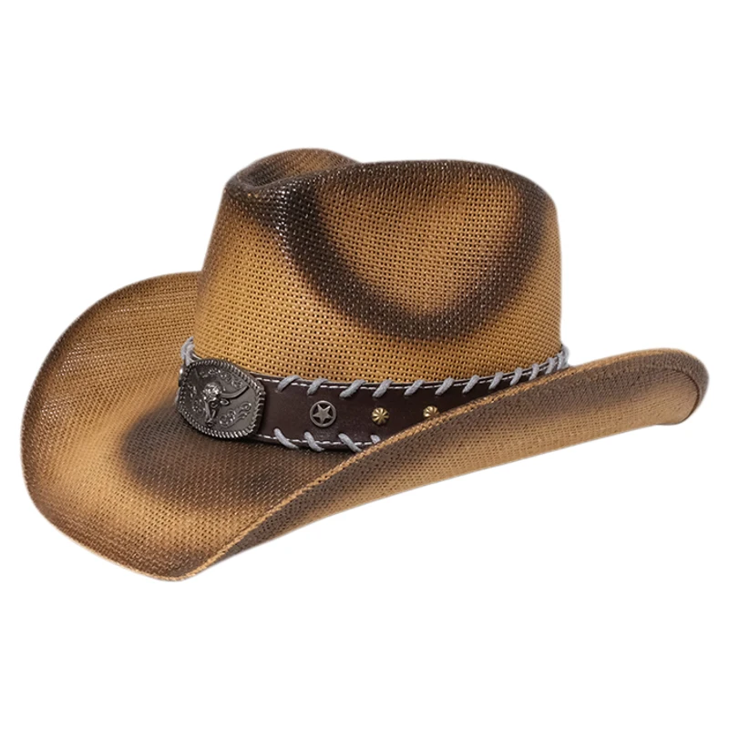 Retro Cow Head Printing Leather Band Women Men Hard Straw Wide Brim Outdoor Beach Cowboy Cowgirl Western Sun Hat Sunscreen
Retro Cow Head Printing Leather Band Women Men Hard Straw Wide Brim Outdoor Beach Cowboy Cowgirl Western Sun Hat Sunscreen