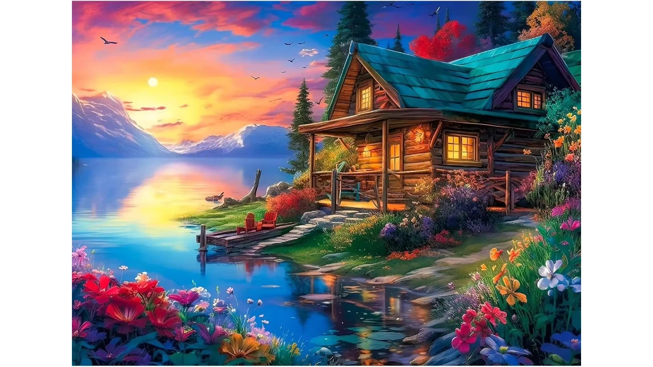 Lakeside Chalet Adult Paper Puzzle 1000/500/1200 Pieces Jigsaw Puzzles for Gameroom Bedroom Birthday Gift Challenging Game
Lakeside Chalet Adult Paper Puzzle 1000/500/1200 Pieces Jigsaw Puzzles for Gameroom Bedroom Birthday Gift Challenging Game
