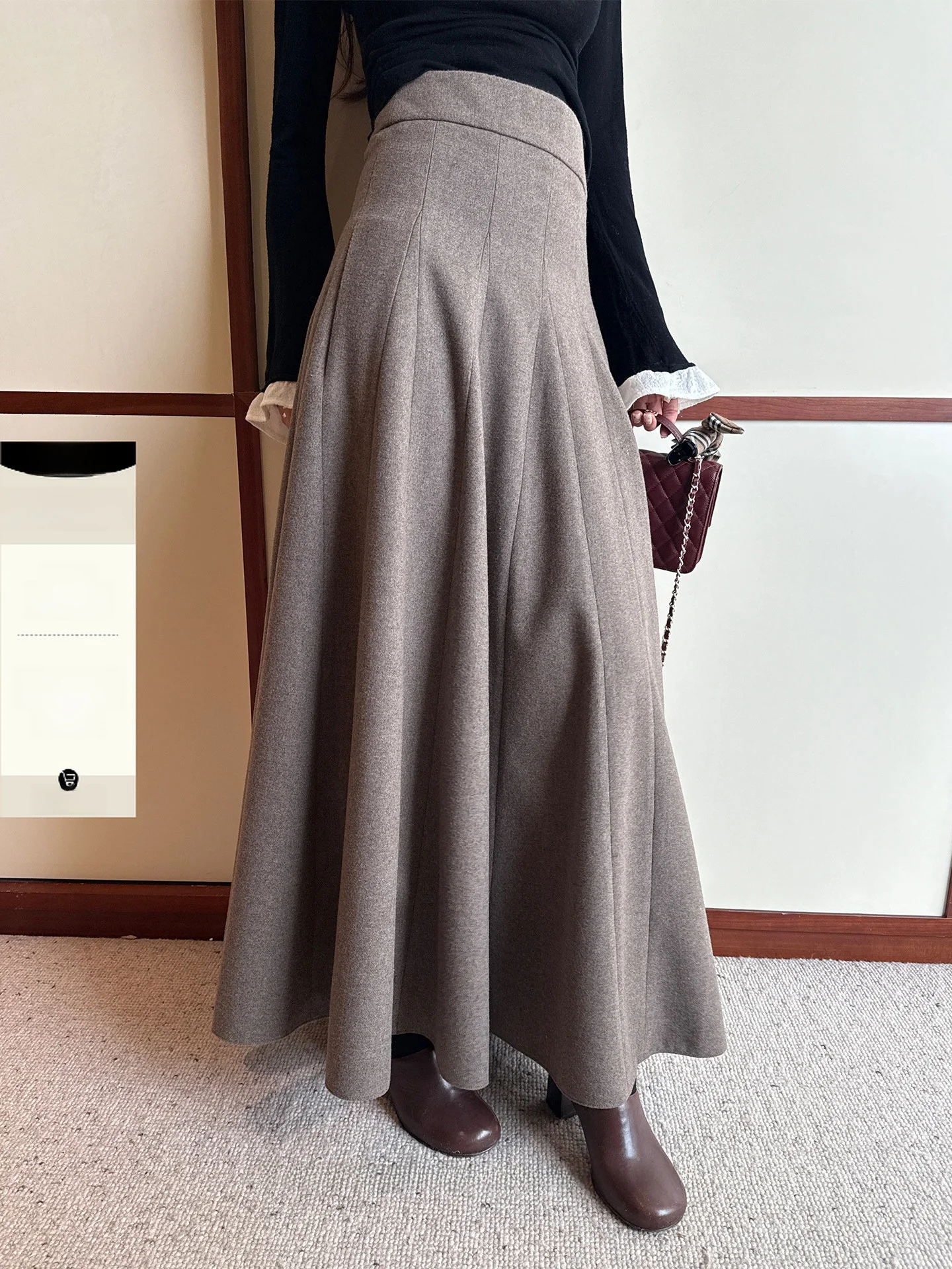 Xzichic Vintage High Waist Wool Skirt Women's High Quality Full A-Line Umbrella Skirt New Style Casual Polyester Fiber
Xzichic Vintage High Waist Wool Skirt Women's High Quality Full A-Line Umbrella Skirt New Style Casual Polyester Fiber