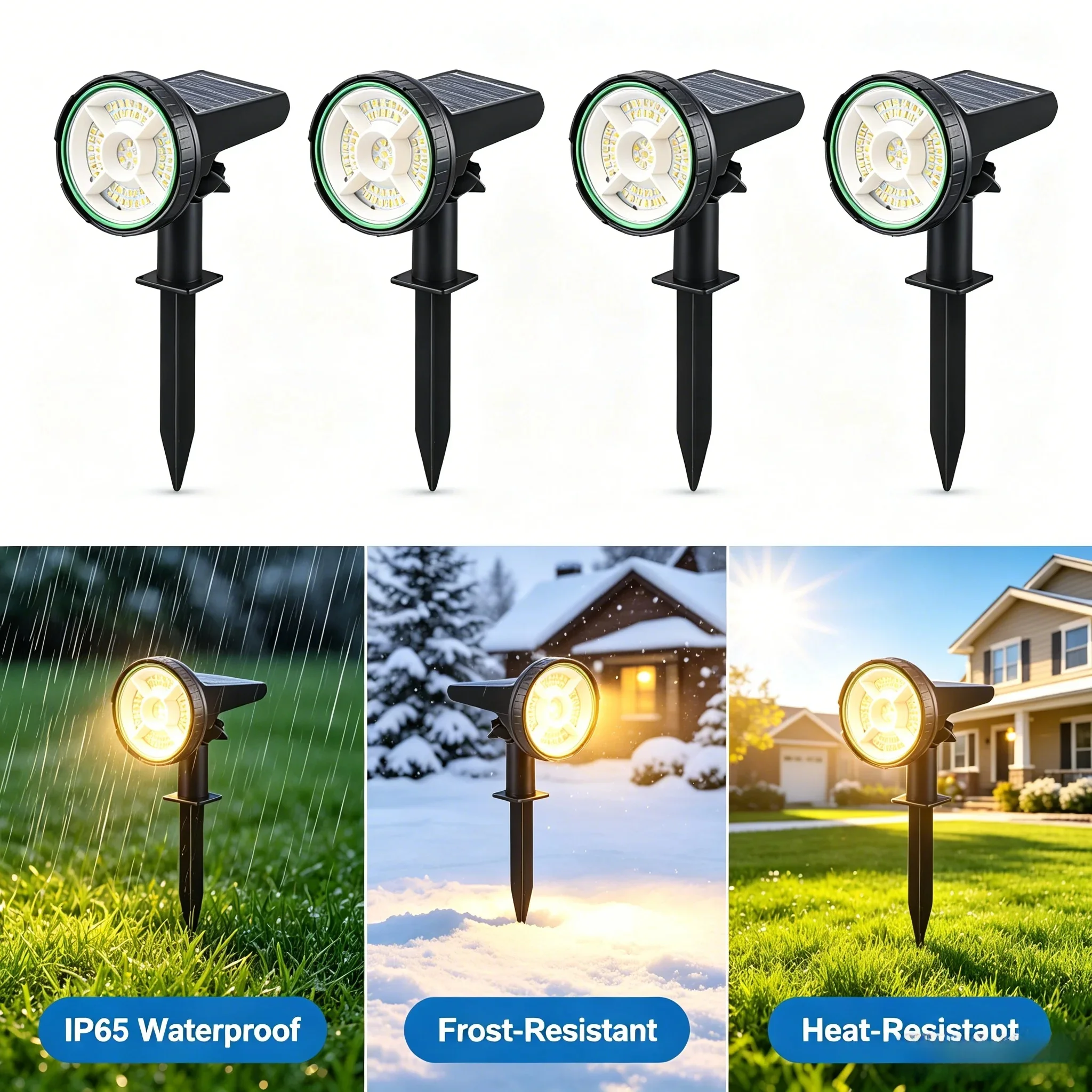 55LED LED Solar Landscape Lights Outdoor IP65 Waterproof 3 Mode Spotlight Floor Lights Courtyard Lights for Garden Yard
55LED LED Solar Landscape Lights Outdoor IP65 Waterproof 3 Mode Spotlight Floor Lights Courtyard Lights for Garden Yard