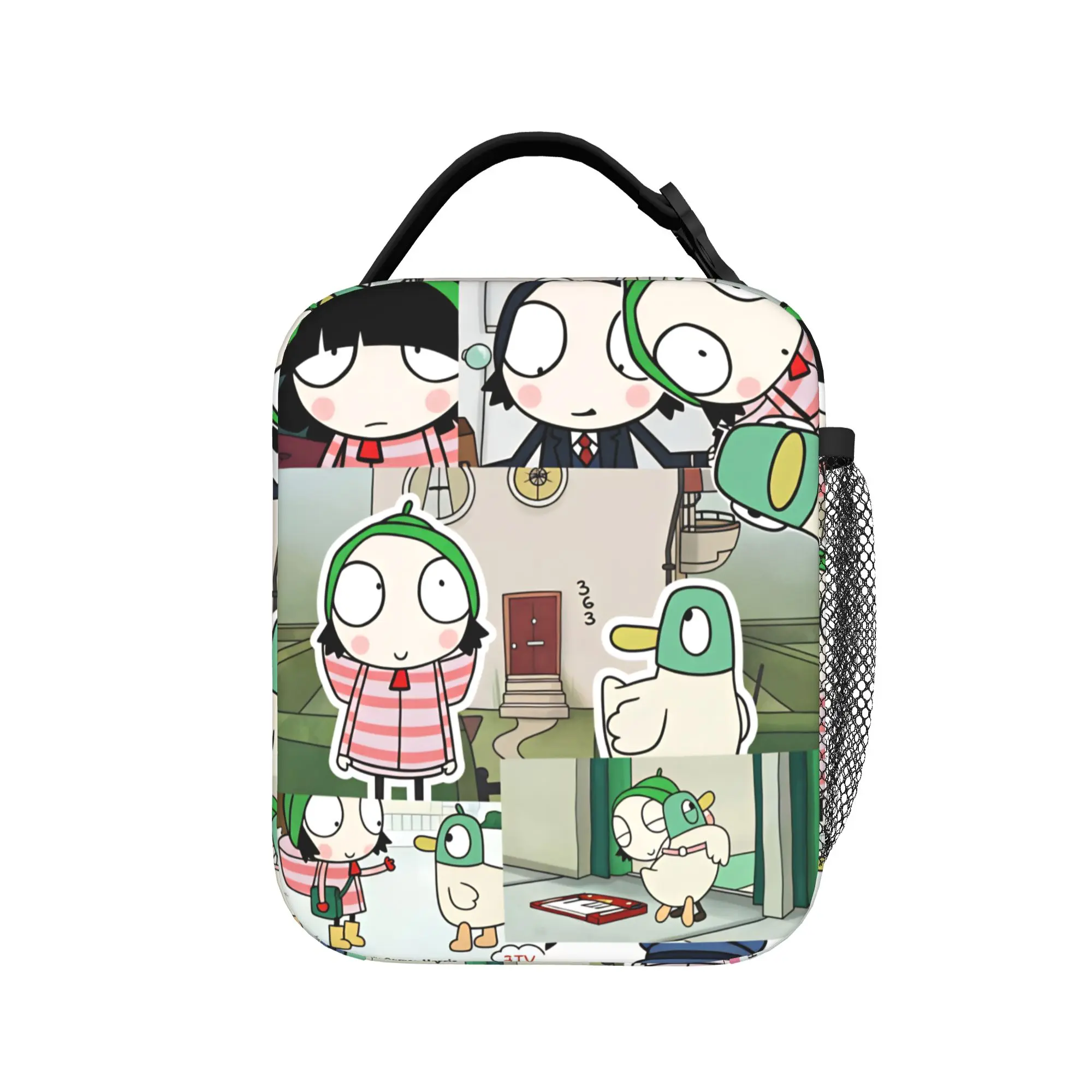 Sarah And Duck Television Lunch Bag School Lunch Box For Child Vintage Print Thermal Tote Handbags Waterproof Cooler Bag
Sarah And Duck Television Lunch Bag School Lunch Box For Child Vintage Print Thermal Tote Handbags Waterproof Cooler Bag