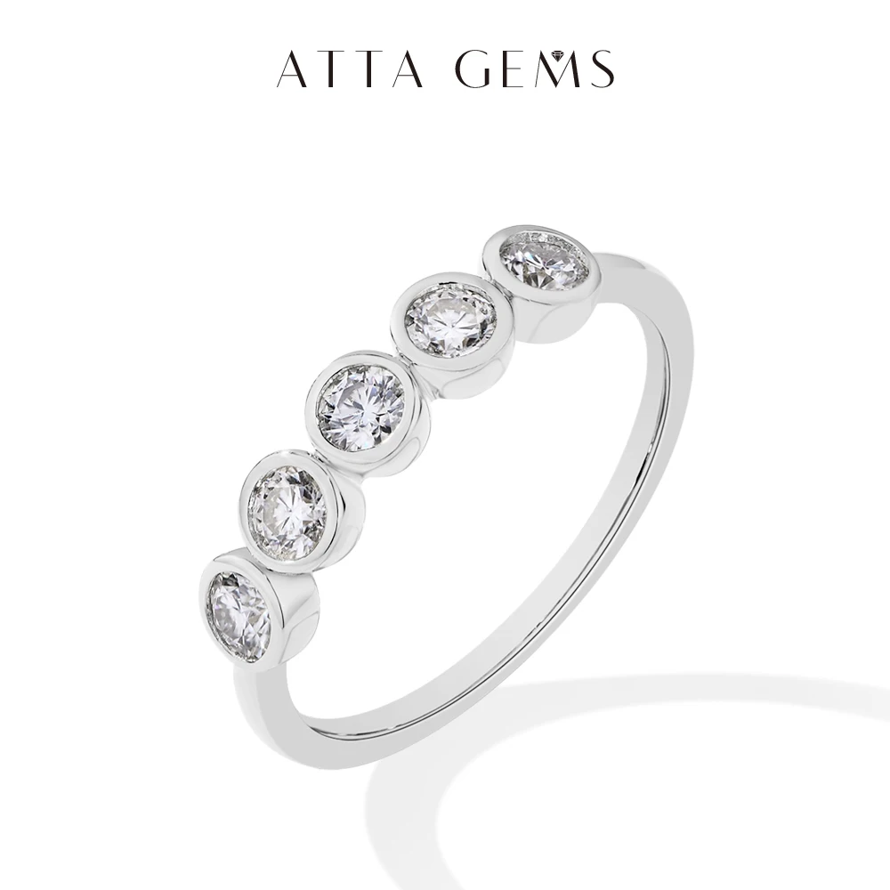 ATTAGEM Bezel Set Moissanite Ring forWomen 925 Sterling Silver Half Eternity Stackable Band Versatile Everyday Jewelry Wholesale
ATTAGEM Bezel Set Moissanite Ring forWomen 925 Sterling Silver Half Eternity Stackable Band Versatile Everyday Jewelry Wholesale
