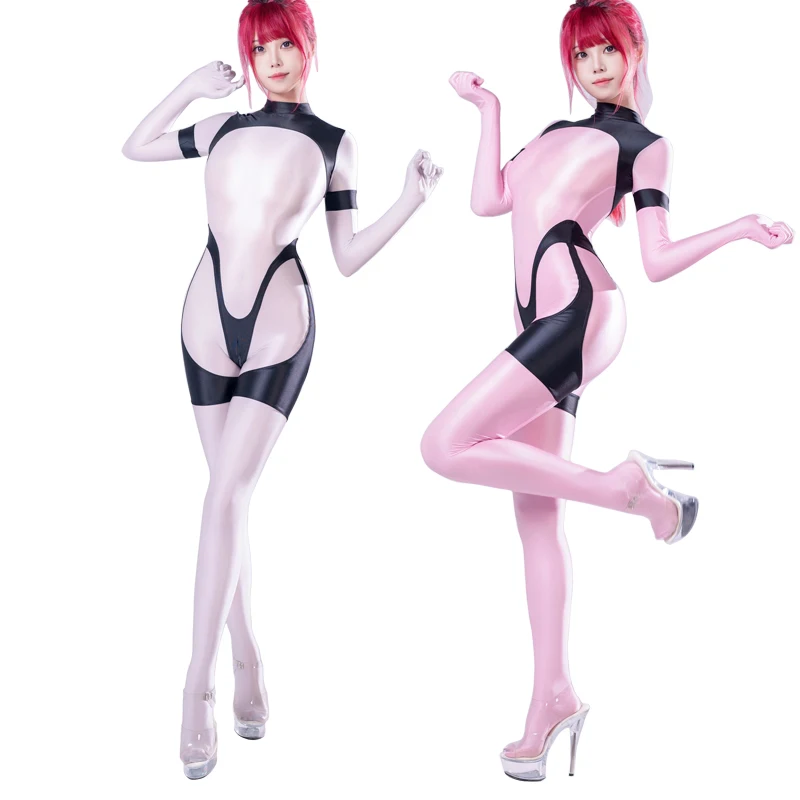 Sexy gloss see through swimsuit Oil shiny back zipper jumpsuit body suits japanese women play the role Tights swimsuit
Sexy gloss see through swimsuit Oil shiny back zipper jumpsuit body suits japanese women play the role Tights swimsuit