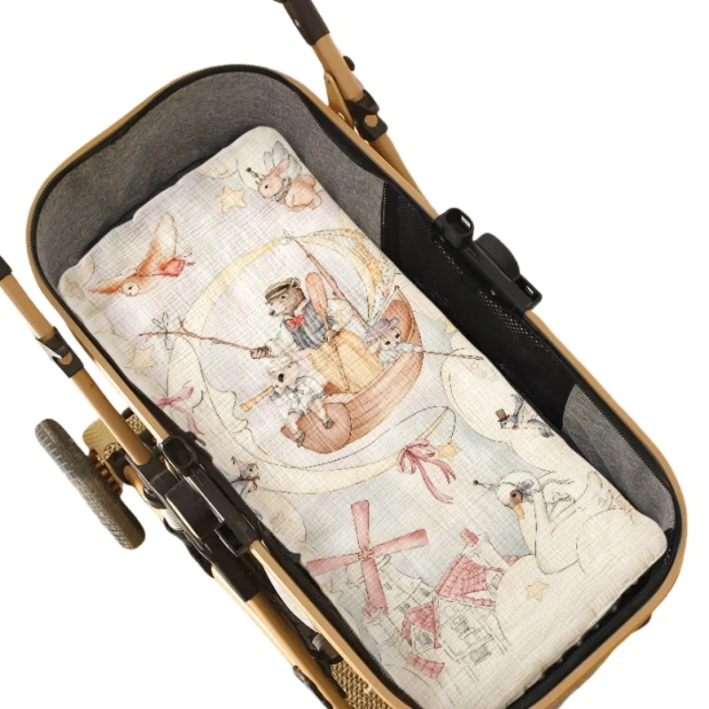 Baby Stroller Liner Pure Cotton Gauze, Soft Minky Dot,quilted, Double-sided, Universal Fit for All Seasons and Most Car Models
Baby Stroller Liner Pure Cotton Gauze, Soft Minky Dot,quilted, Double-sided, Universal Fit for All Seasons and Most Car Models