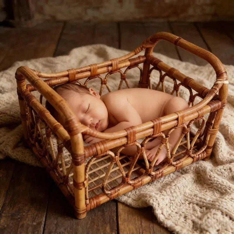Винтажный бамбуковый стульчик ручной работы, детская кроватка-люлька, 1 шт., реквизит для фотосессии новорожденных, аксессуары для студийной съемки, реквизит для фотосессии мальчиков и девочек
Винтажный бамбуковый стульчик ручной работы, детская кроватка-люлька, 1 шт., реквизит для фотосессии новорожденных, аксессуары для студийной съемки, реквизит для фотосессии мальчиков и девочек