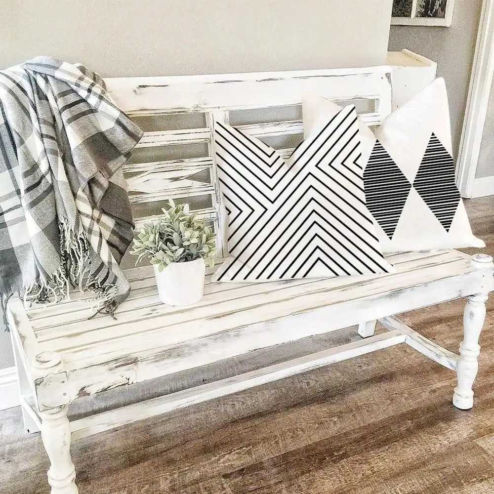 Waterproof 18x18 Inch Black And White Throw Pillows Boho Set Of 4 Patio, Outdoor Pillow Covers Couch
Waterproof 18x18 Inch Black And White Throw Pillows Boho Set Of 4 Patio, Outdoor Pillow Covers Couch
