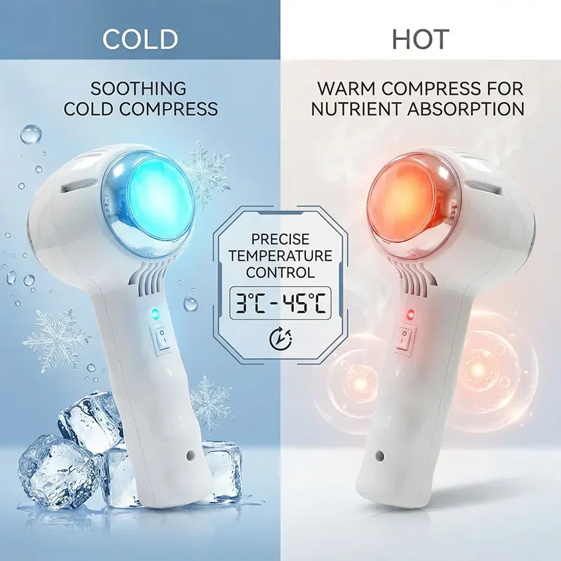 Portable Hot Cold Hammer Facial Beauty Machine Skin Rejuvenation Face Tightening Pore Shrinking Home Use Skincare Device
Portable Hot Cold Hammer Facial Beauty Machine Skin Rejuvenation Face Tightening Pore Shrinking Home Use Skincare Device