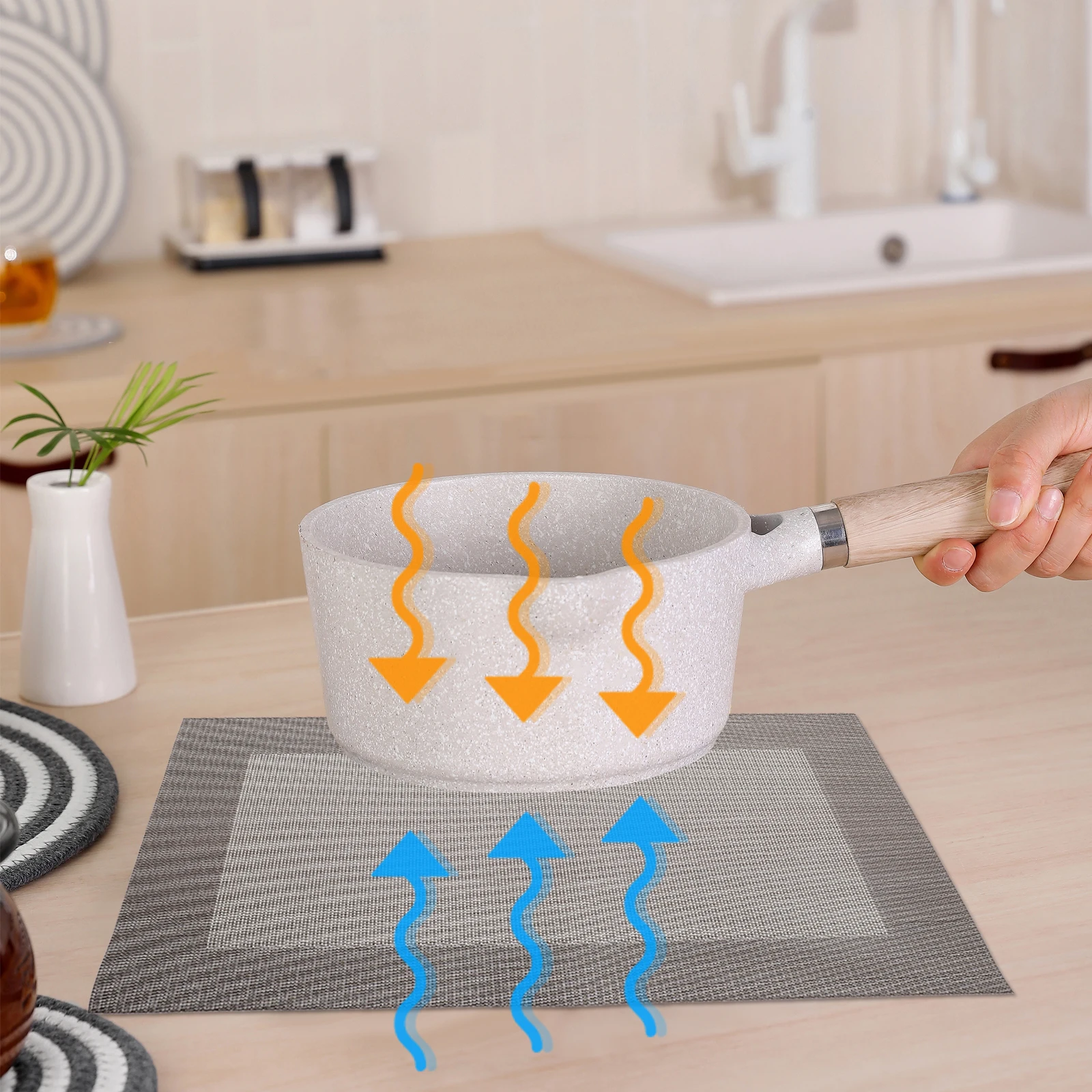 6 шт. термоизоляционный и противоожоговый коврик для стола, моющиеся салфетки, термостойкий изолированный ПВХ 
6 шт. термоизоляционный и противоожоговый коврик для стола, моющиеся салфетки, термостойкий изолированный ПВХ