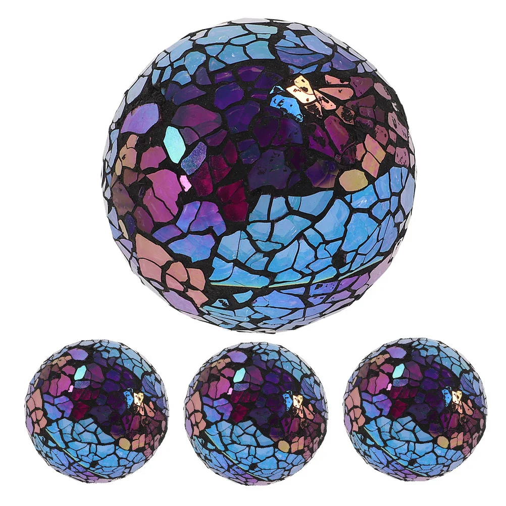 4pcs Decorative Glass Ball Mosaic Sphere Orbs For Home Wedding Birthday Housewarming Tabletop Ornament Desktop Decor Craft Party
4pcs Decorative Glass Ball Mosaic Sphere Orbs For Home Wedding Birthday Housewarming Tabletop Ornament Desktop Decor Craft Party