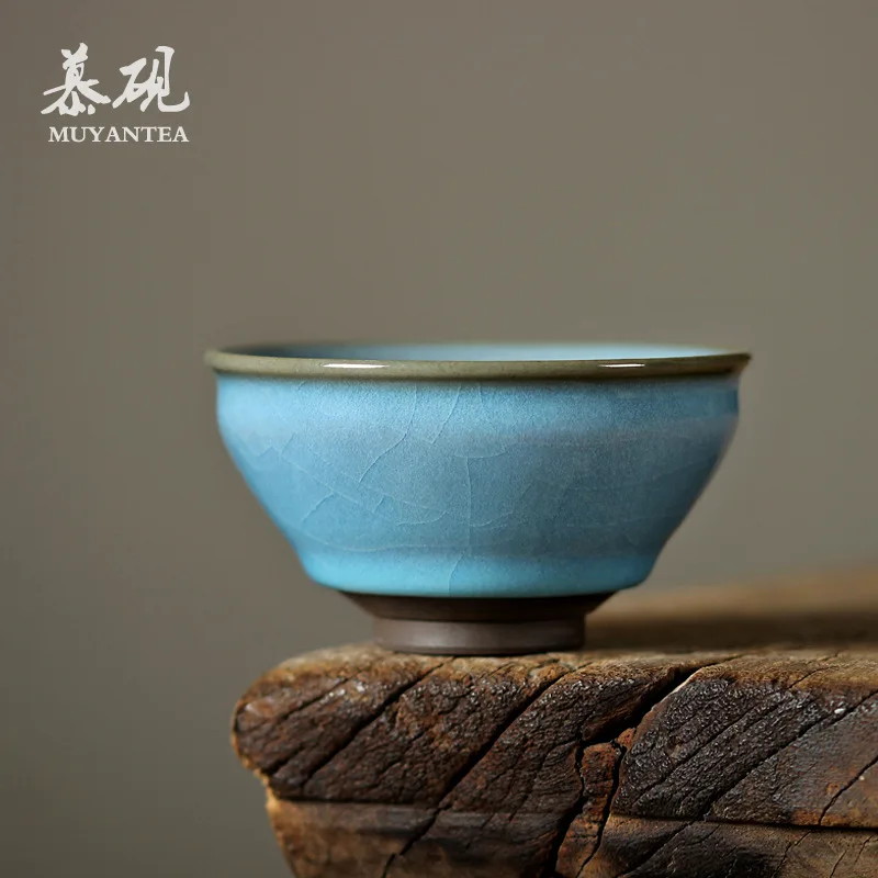 Mu Tao Celadon Iron-Clad Su Tianpei's "Huguang" Master's Tasting Cup, Kung Fu Set, Tea Ceremony Crackle Glaze, Single Cup
Mu Tao Celadon Iron-Clad Su Tianpei's "Huguang" Master's Tasting Cup, Kung Fu Set, Tea Ceremony Crackle Glaze, Single Cup