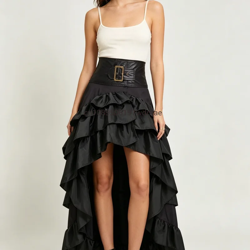 Irregular Vintage Women's Pirate Cosplay High Waist Cake Skirt Ruffled Gothic Punk Bodycon Skirt Medieval Showgirl Party Dress
Irregular Vintage Women's Pirate Cosplay High Waist Cake Skirt Ruffled Gothic Punk Bodycon Skirt Medieval Showgirl Party Dress