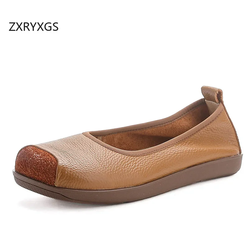 ZXRYXGS Retro Style Top Cowhide Soft Sole Flats Women Shoes 2024 New Spring Autumn Square Toe Splicing Real Leather Shoes Flat
ZXRYXGS Retro Style Top Cowhide Soft Sole Flats Women Shoes 2024 New Spring Autumn Square Toe Splicing Real Leather Shoes Flat