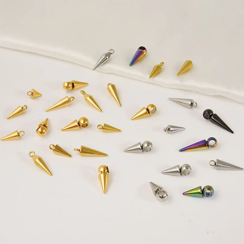 20pcs Stainless Steel Conical Pendant Fashionable Spike Beads Pendant Jewelry Making Supplies Diy Keychain Bracelet Accessories
20pcs Stainless Steel Conical Pendant Fashionable Spike Beads Pendant Jewelry Making Supplies Diy Keychain Bracelet Accessories