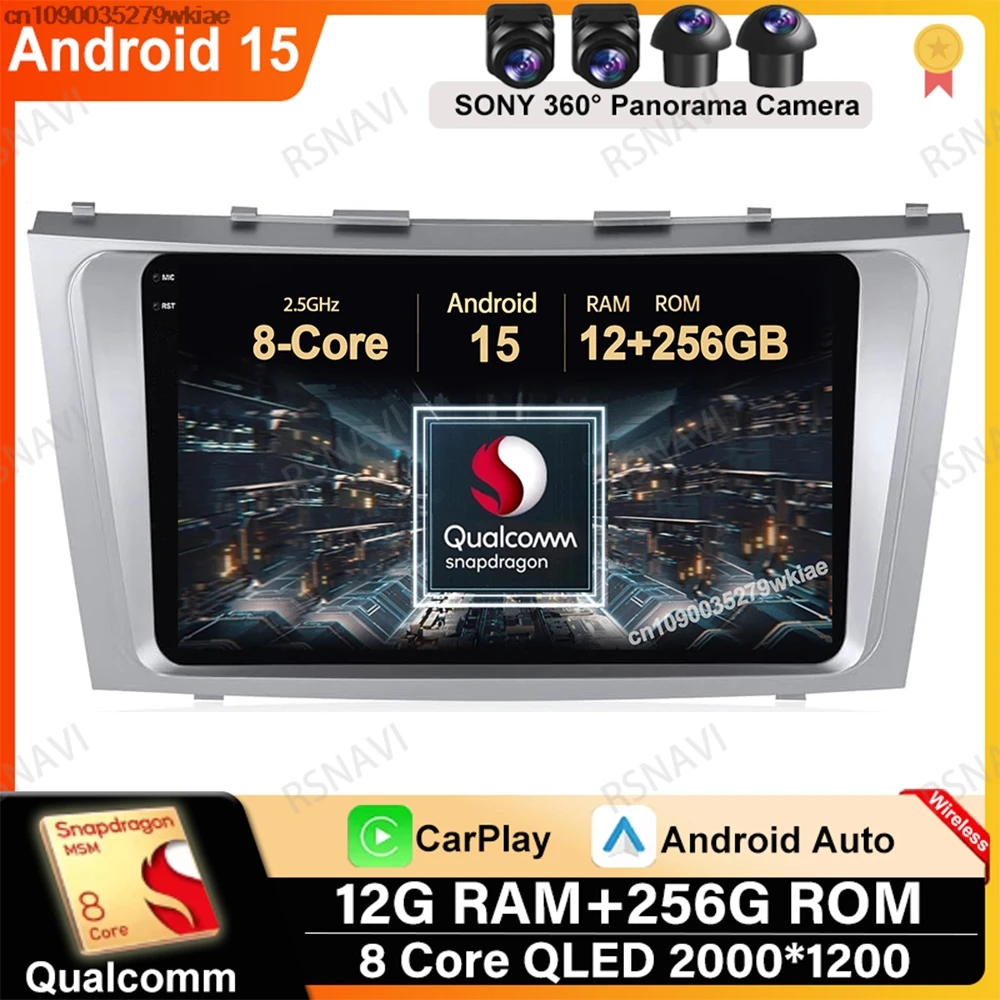 Android 15 For Toyota Camry 7 XV 40 50 2006-2011 BT GPS QLED Autoradio Wireless Carplay Auto Car Radio DSP 4G LTE Navigation DVD 
Android 15 For Toyota Camry 7 XV 40 50 2006-2011 BT GPS QLED Autoradio Wireless Carplay Auto Car Radio DSP 4G LTE Navigation DVD