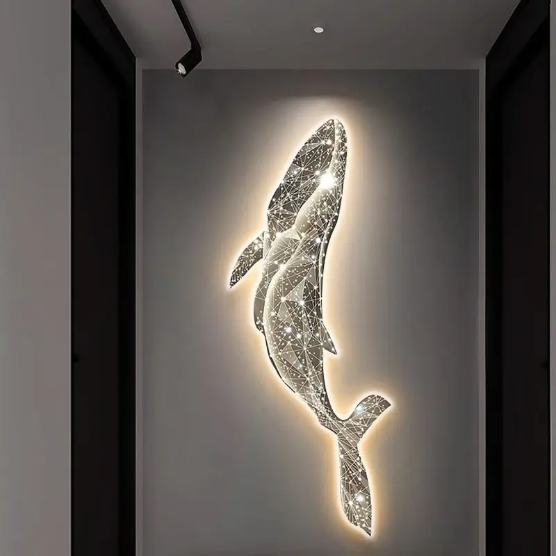 2024 Whale decorative painting LED entrance is facing the wall glow wall decoration cream wind high-grade light luxury
2024 Whale decorative painting LED entrance is facing the wall glow wall decoration cream wind high-grade light luxury