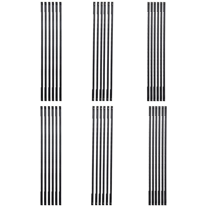 A47U 36Pcs Scroll Saw Blades 127mm Carbon Steel Fretsaw Blades with Cross Pin 15/18/24 Teeth Standard Fine Cut Saw Blades
A47U 36Pcs Scroll Saw Blades 127mm Carbon Steel Fretsaw Blades with Cross Pin 15/18/24 Teeth Standard Fine Cut Saw Blades