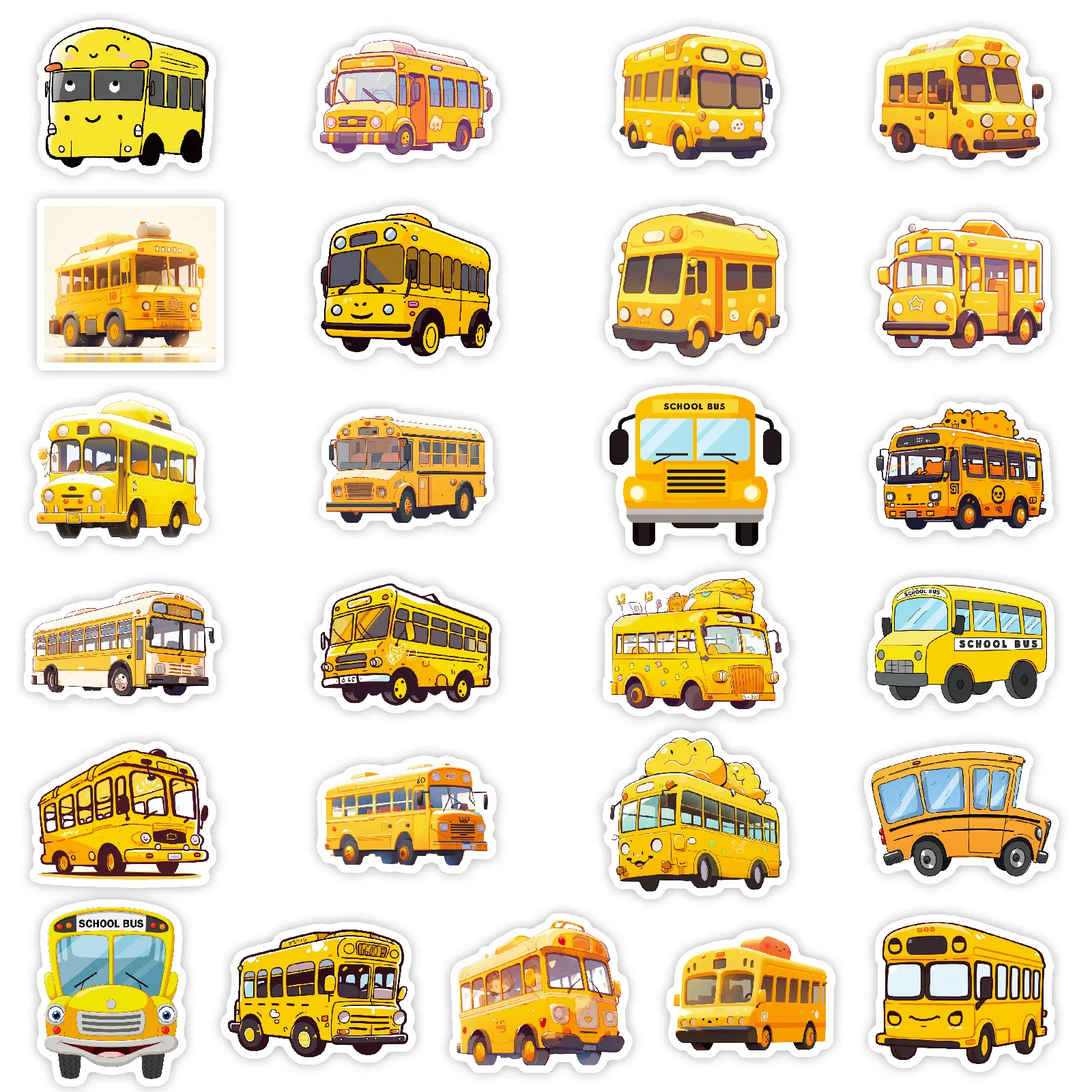 10/50PCS Cartoon Yellow School Bus Transportation Personalized Creative Decoration Stickers Doodle DIY Scrapbook Doodle Decals
10/50PCS Cartoon Yellow School Bus Transportation Personalized Creative Decoration Stickers Doodle DIY Scrapbook Doodle Decals