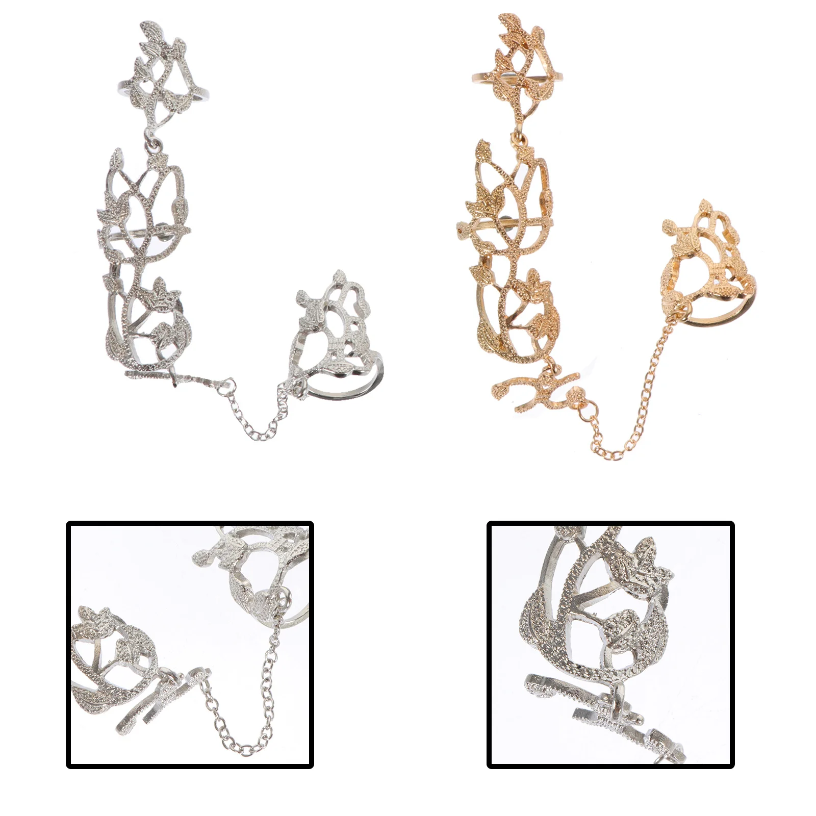2pcs Flower Chain Rings Adjustable Punk Alloy Finger Rings For Festival Party Cool Chic Accessories Decorative Ring Decors
2pcs Flower Chain Rings Adjustable Punk Alloy Finger Rings For Festival Party Cool Chic Accessories Decorative Ring Decors