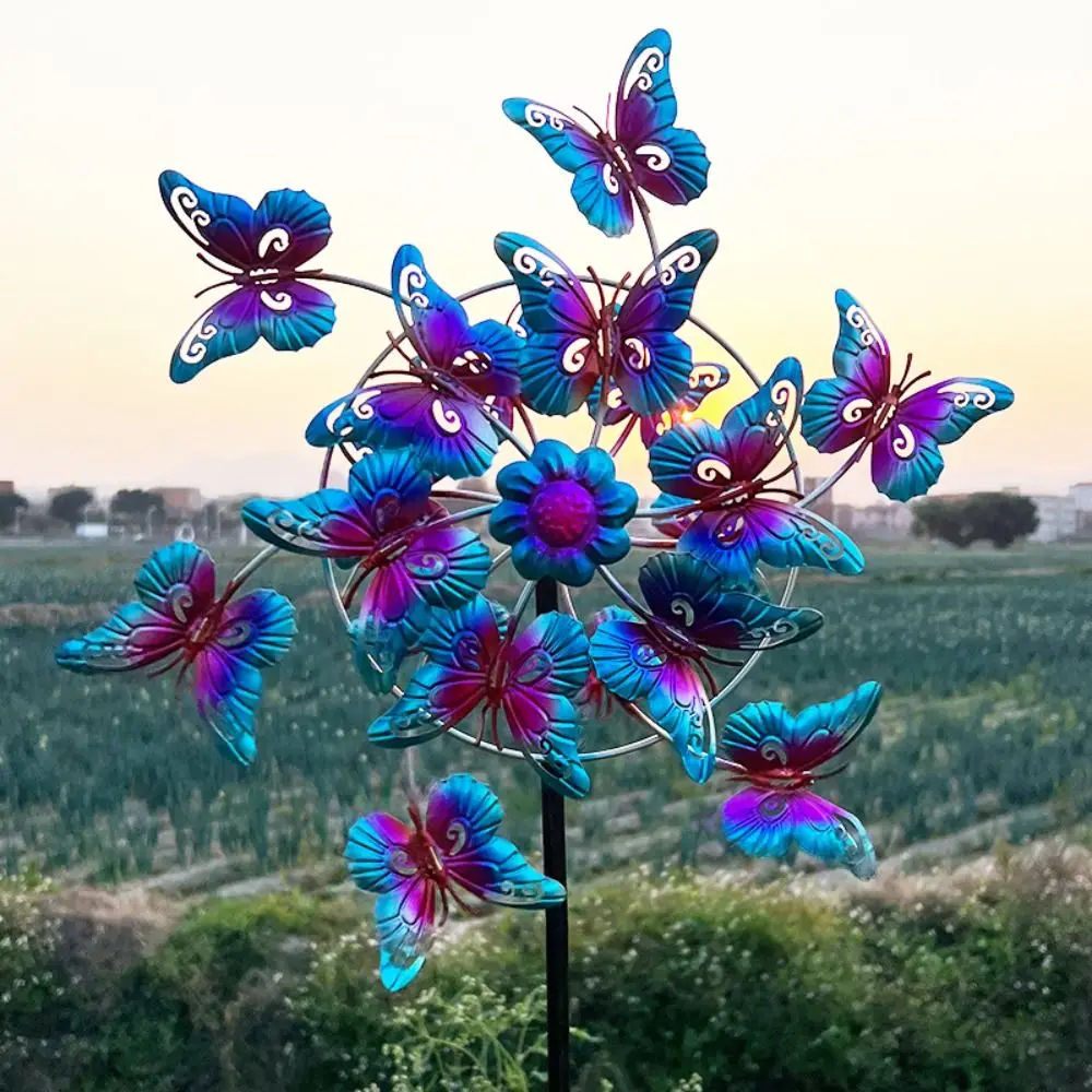 Rotating Butterfly Wind Spinner Iron Art Creative Metal Windmill Removable Durable Wind Collectors Rotator Park
Rotating Butterfly Wind Spinner Iron Art Creative Metal Windmill Removable Durable Wind Collectors Rotator Park