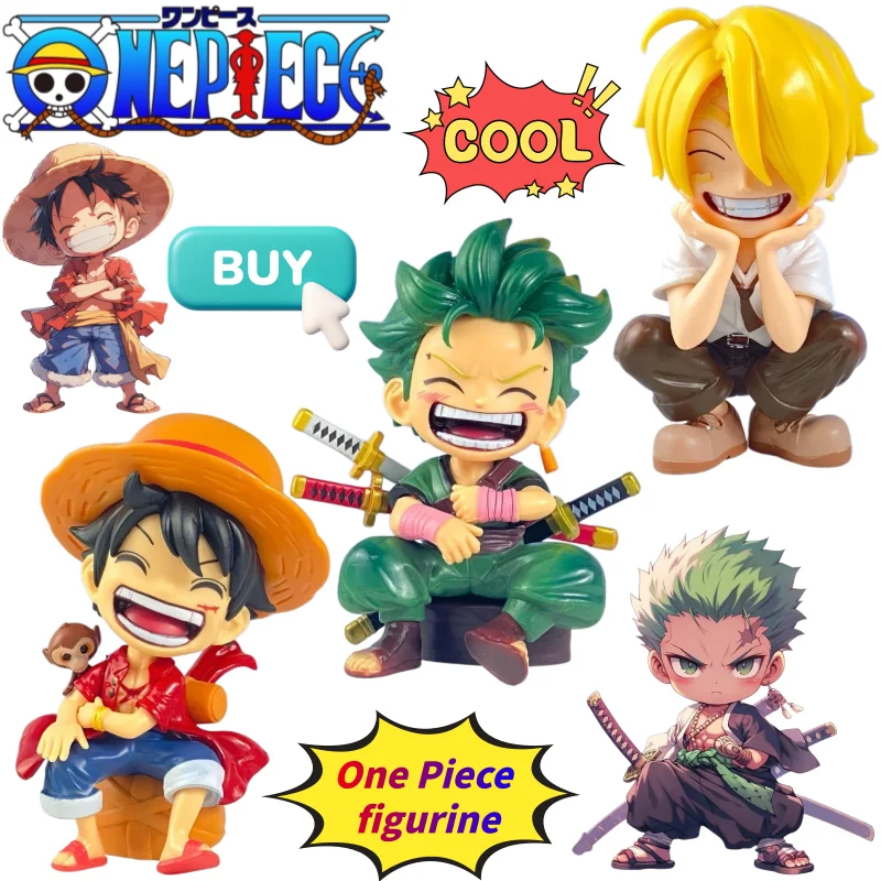 New One Piece Luffy Roronoa Zoro Sanji Hand-made Creative High-value Cartoon Doll Model Men's and Women's Car Desktop Ornaments
New One Piece Luffy Roronoa Zoro Sanji Hand-made Creative High-value Cartoon Doll Model Men's and Women's Car Desktop Ornaments
