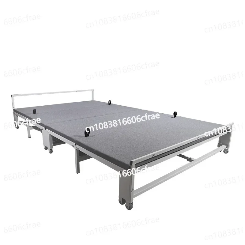 Cabinet Type Metal Folding Lunch Break Bed Convenient Four-fold Retractable Nap Bed Home Office School Folding Bed 
Cabinet Type Metal Folding Lunch Break Bed Convenient Four-fold Retractable Nap Bed Home Office School Folding Bed