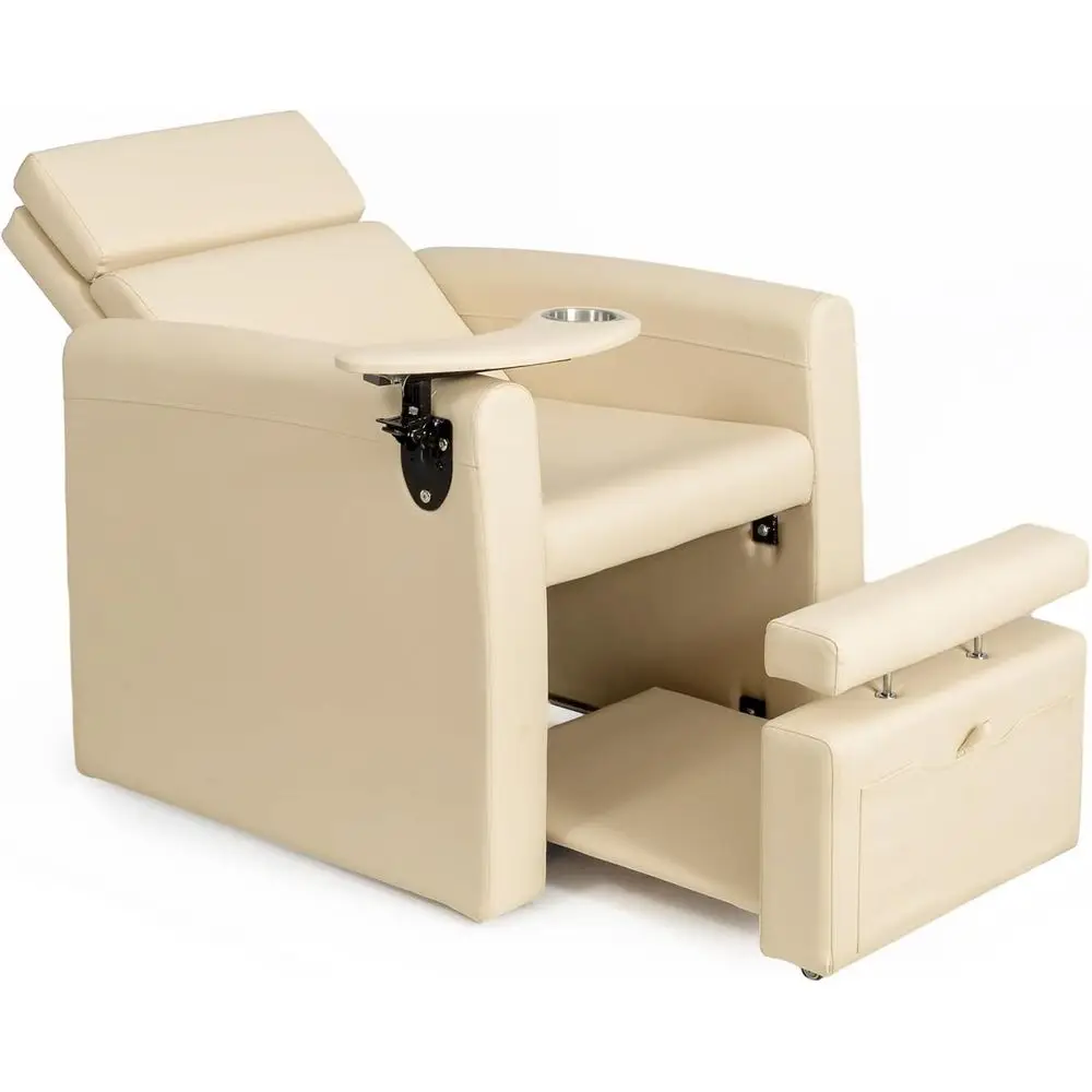 Adjustable Backrest Pedicure Chair with Movable Cup Holder and Hidden Storage for Professional Nail Technician Supplies in Bleac
Adjustable Backrest Pedicure Chair with Movable Cup Holder and Hidden Storage for Professional Nail Technician Supplies in Bleac