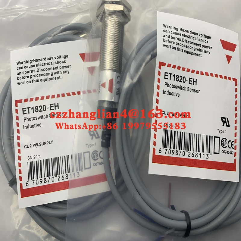 Brand new original ET1820NPAS-EH ET1820-EH Available in stock Proximity switch sensor
Brand new original ET1820NPAS-EH ET1820-EH Available in stock Proximity switch sensor