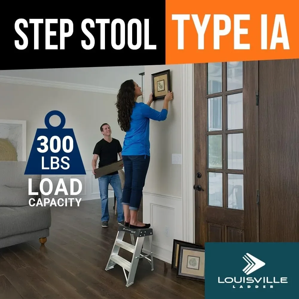 2-Foot Aluminum Step Stool Industrial, 300-Pound Load Capacity, Type IA, AS3002
2-Foot Aluminum Step Stool Industrial, 300-Pound Load Capacity, Type IA, AS3002