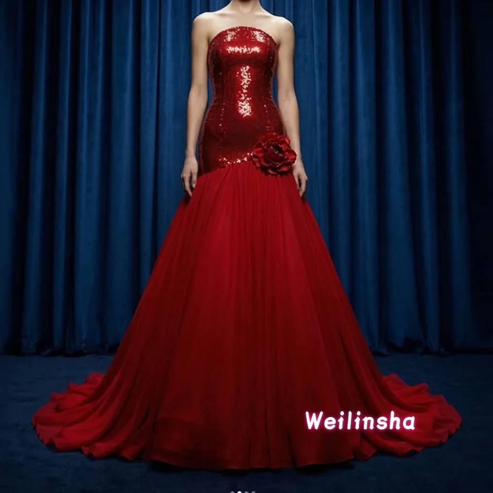 Charming Burgundy A Line Mother of The Bride Dress Floral Sequins Wedding Guest Gown Sweep Train Luxury Evening Dress Customized
Charming Burgundy A Line Mother of The Bride Dress Floral Sequins Wedding Guest Gown Sweep Train Luxury Evening Dress Customized