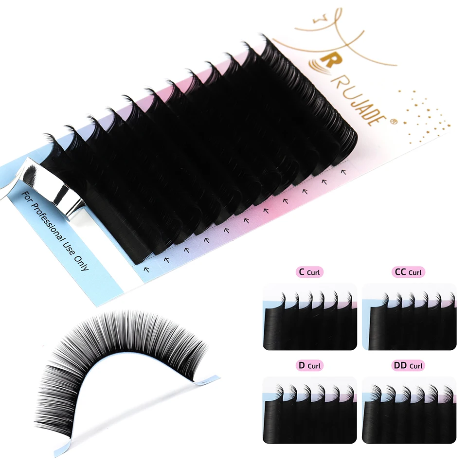 Lashrujade C CC D DD Curl Lash Extension Individual Eyelashes Matte Faux Mink Eyelashes Extension Regular Length False Eyelash
Lashrujade C CC D DD Curl Lash Extension Individual Eyelashes Matte Faux Mink Eyelashes Extension Regular Length False Eyelash