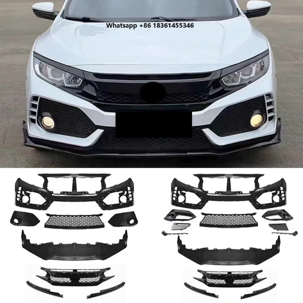For 10th 2016-2020 Modified Typer New Style Body Kit Car Accessories Front Bumper Grille Shovel Assembly
For 10th 2016-2020 Modified Typer New Style Body Kit Car Accessories Front Bumper Grille Shovel Assembly