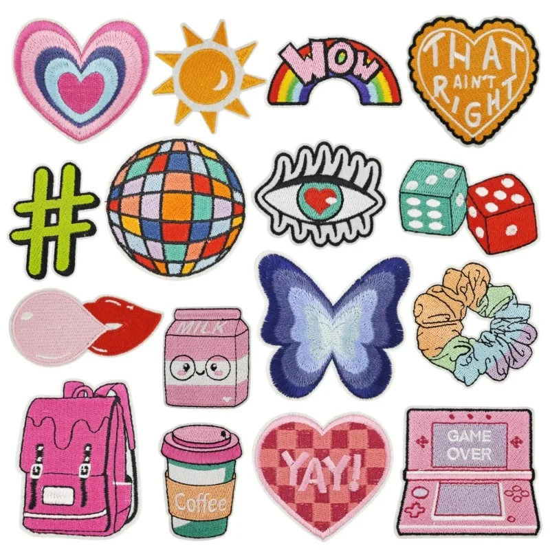 Cute Cartoon Children Butterfly Game Graffiti Iron-on Embroidery Badge Patches DIY T-shirt Backpack Clothing Appliques Sticker
Cute Cartoon Children Butterfly Game Graffiti Iron-on Embroidery Badge Patches DIY T-shirt Backpack Clothing Appliques Sticker