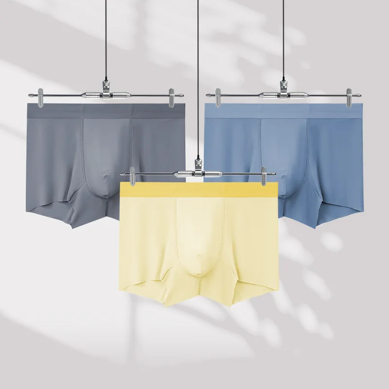 High Quality Summer Men's Ice Silk Boxer Briefs Antibacterial Breathable Quick Dry Lightweight Sports Underwear
High Quality Summer Men's Ice Silk Boxer Briefs Antibacterial Breathable Quick Dry Lightweight Sports Underwear