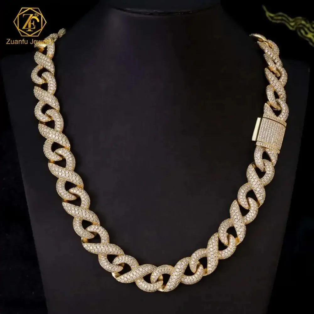 Customized 15mm Mens Hip Hop Ice Out Diamond Necklace Moissanite S925 Silver Cuban Link Chain with Gra Certificate Rap Jewelry
Customized 15mm Mens Hip Hop Ice Out Diamond Necklace Moissanite S925 Silver Cuban Link Chain with Gra Certificate Rap Jewelry